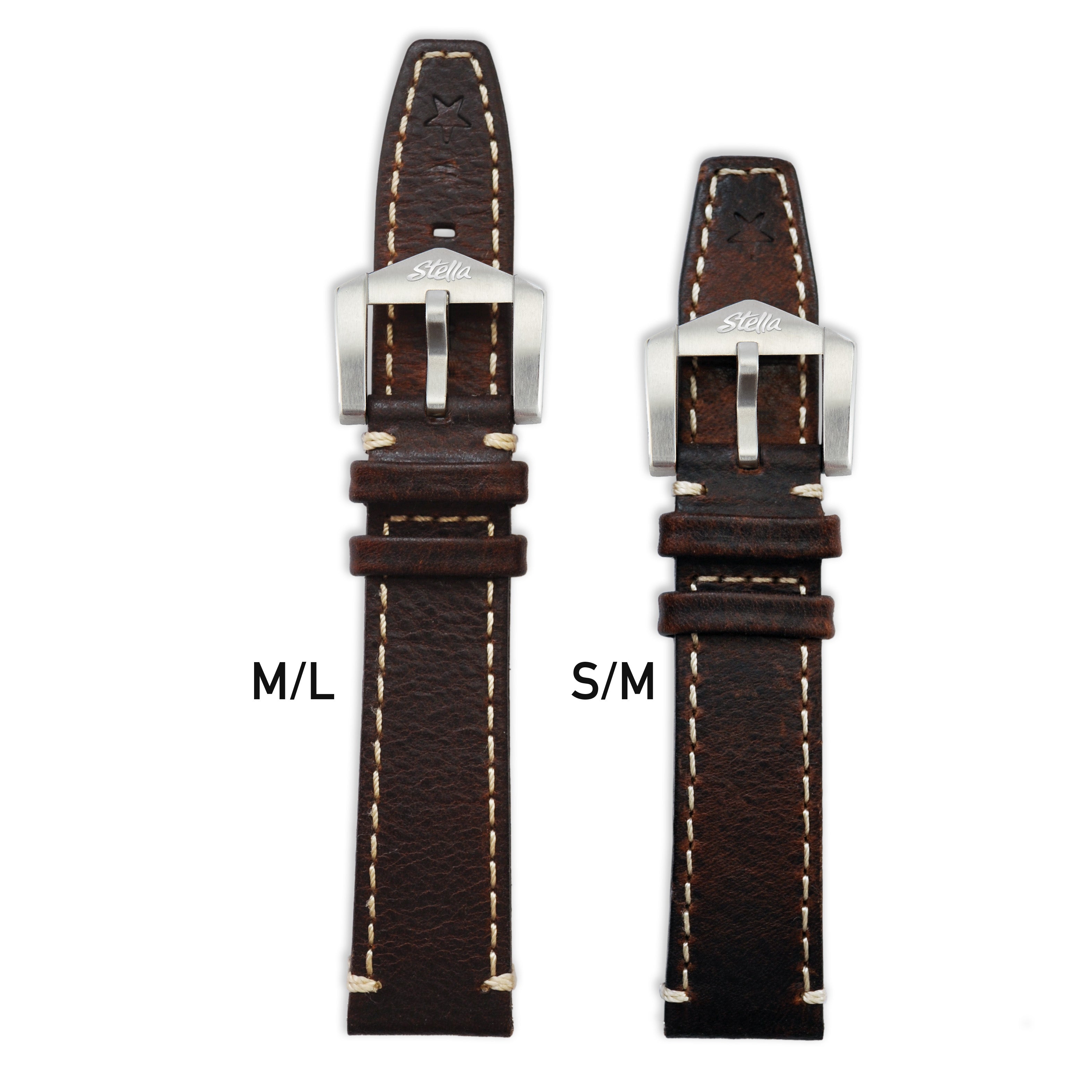 Gognac Cowhide Leather Strap