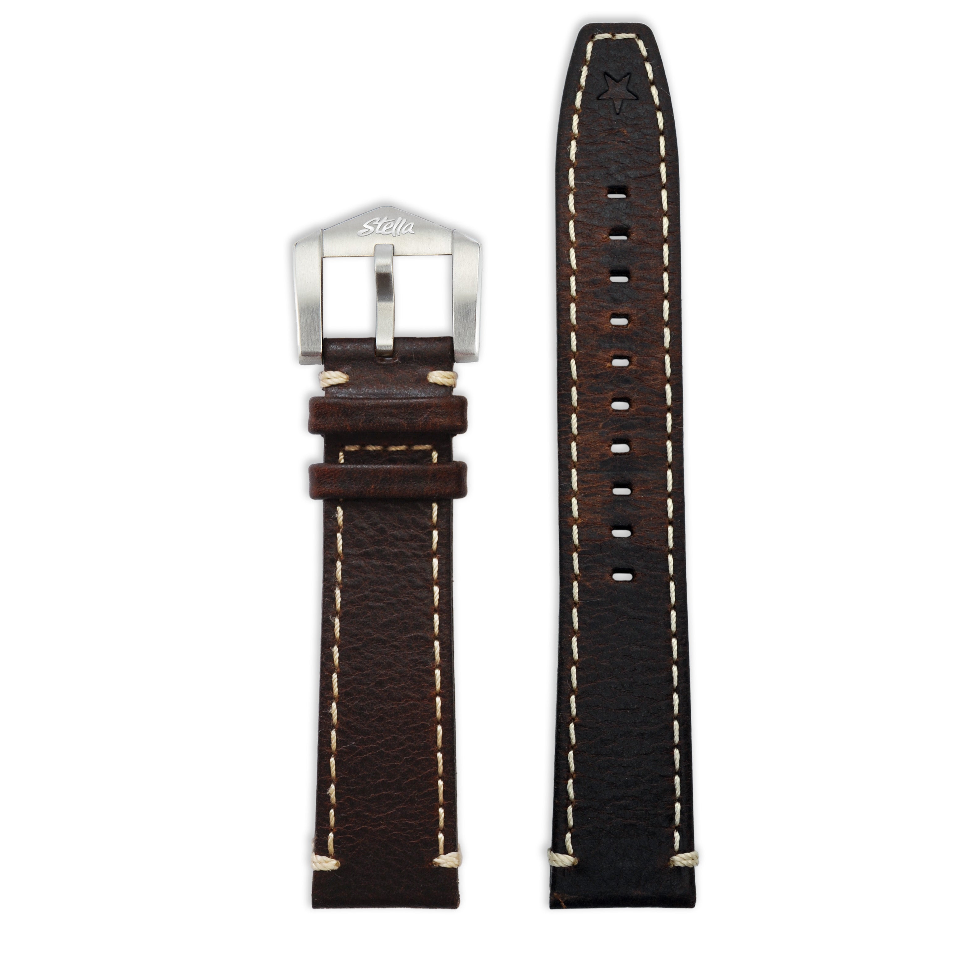 Gognac Cowhide Leather Strap