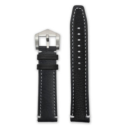 Black Italian Leather Strap