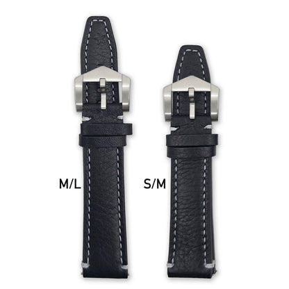 Black Italian Leather Strap