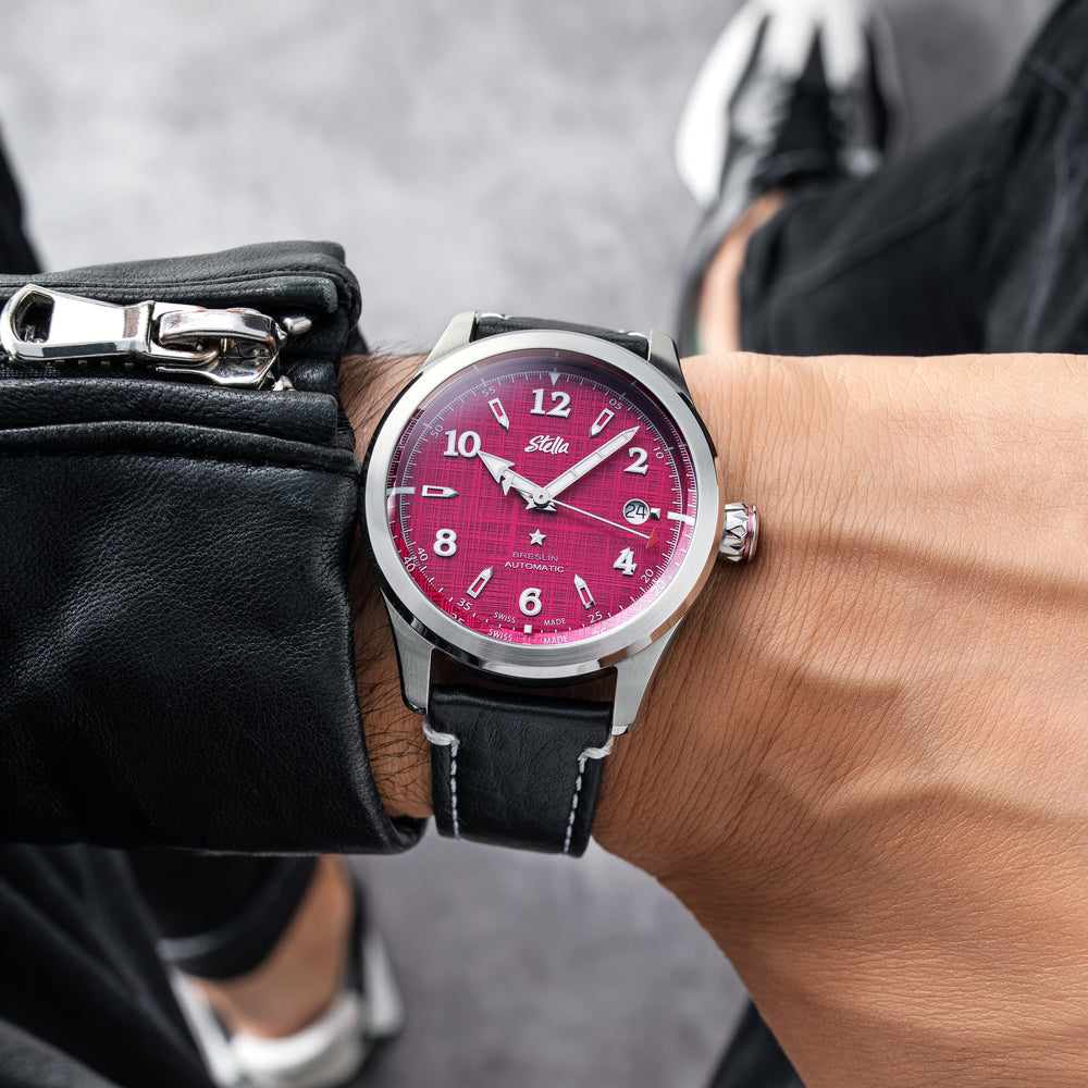Breslin Raspberry – Stella Watch Company